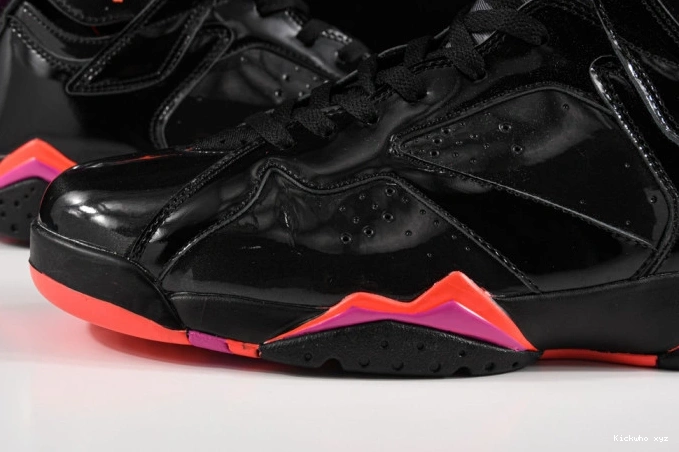 Patent Retro Black Air Jordan 7 313358-006 0713